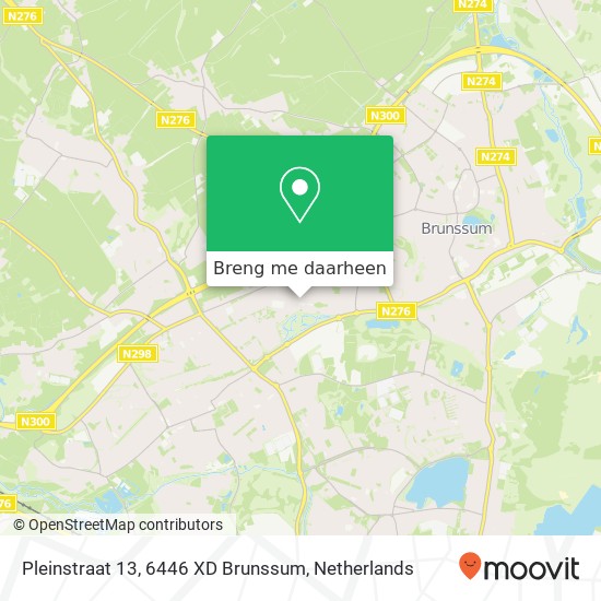 Pleinstraat 13, 6446 XD Brunssum kaart