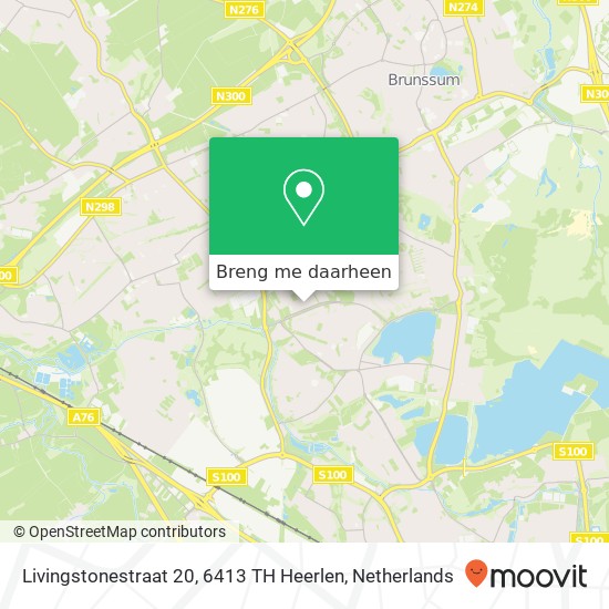 Livingstonestraat 20, 6413 TH Heerlen kaart