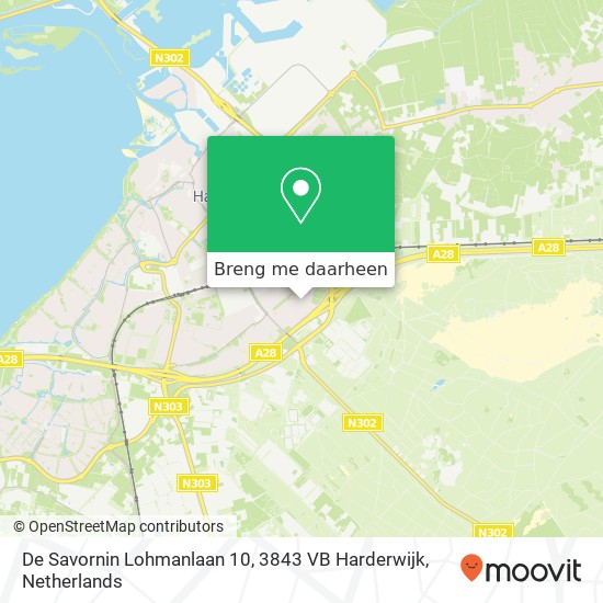 De Savornin Lohmanlaan 10, 3843 VB Harderwijk kaart