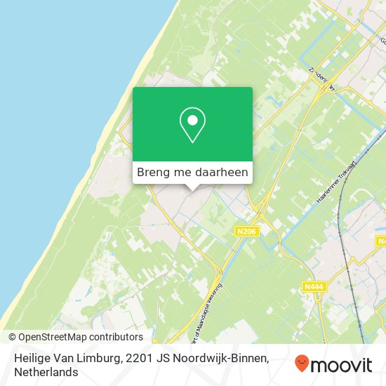 Heilige Van Limburg, 2201 JS Noordwijk-Binnen kaart