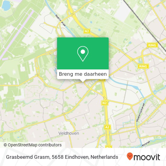 Grasbeemd Grasm, 5658 Eindhoven kaart