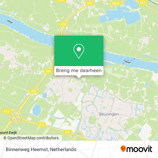 Binnenweg Heemst kaart