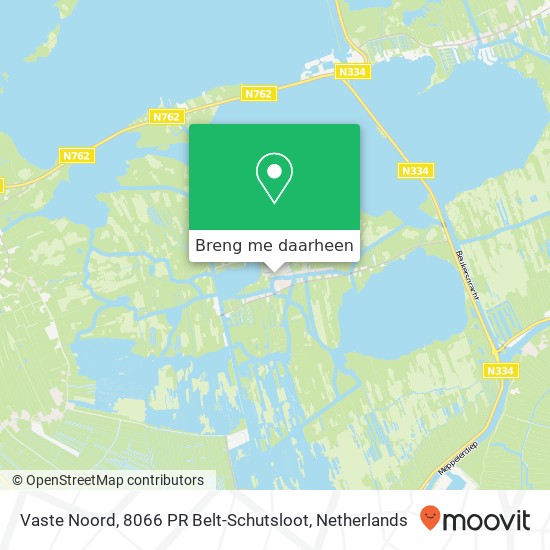 Vaste Noord, 8066 PR Belt-Schutsloot kaart