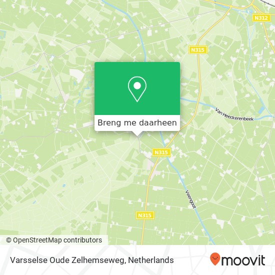 Varsselse Oude Zelhemseweg kaart