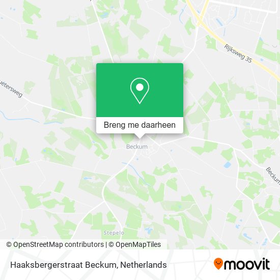 Haaksbergerstraat Beckum kaart