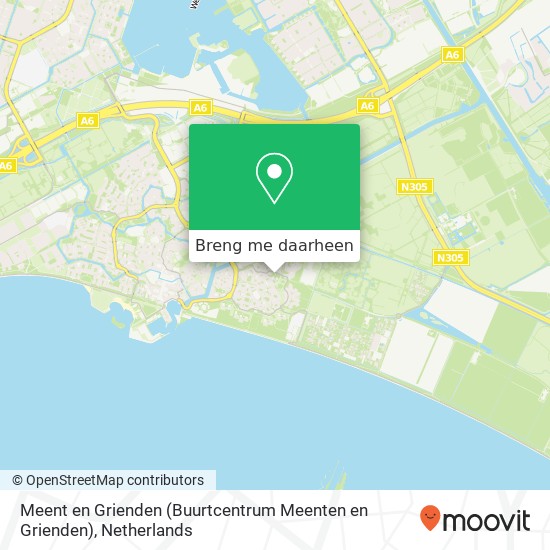 Meent en Grienden (Buurtcentrum Meenten en Grienden) kaart