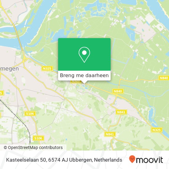 Kasteelselaan 50, 6574 AJ Ubbergen kaart