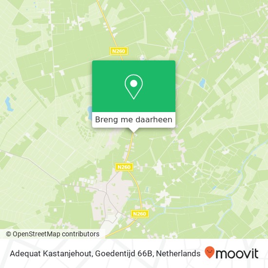 Adequat Kastanjehout, Goedentijd 66B kaart