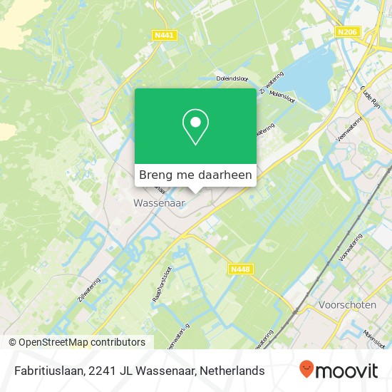 Fabritiuslaan, 2241 JL Wassenaar kaart