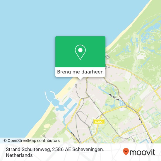 Strand Schuitenweg, 2586 AE Scheveningen kaart