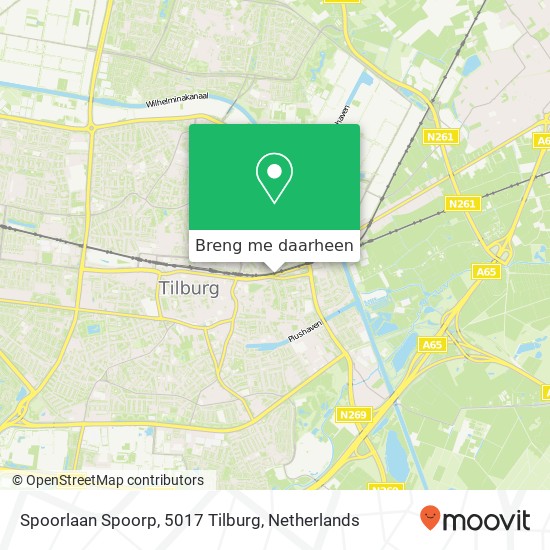 Spoorlaan Spoorp, 5017 Tilburg kaart