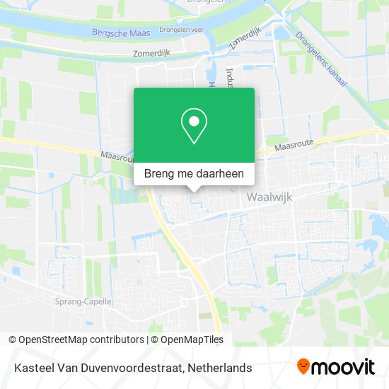 Kasteel Van Duvenvoordestraat kaart