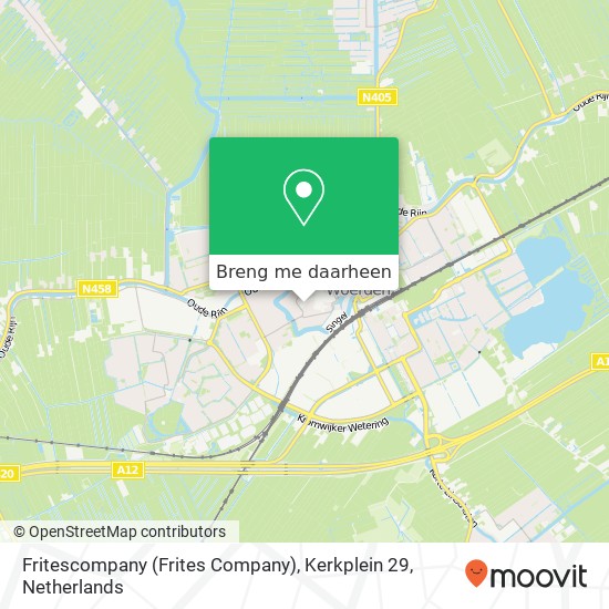 Fritescompany (Frites Company), Kerkplein 29 kaart