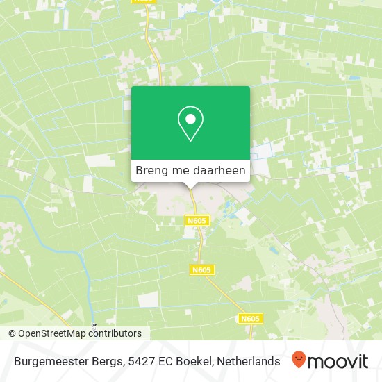 Burgemeester Bergs, 5427 EC Boekel kaart