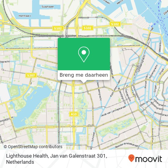 Lighthouse Health, Jan van Galenstraat 301 kaart