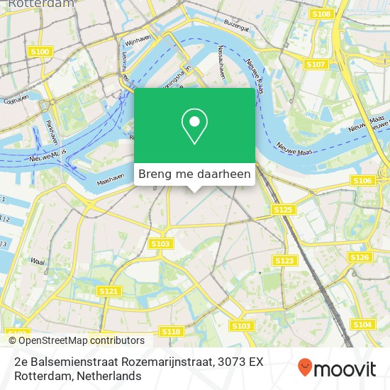 2e Balsemienstraat Rozemarijnstraat, 3073 EX Rotterdam kaart