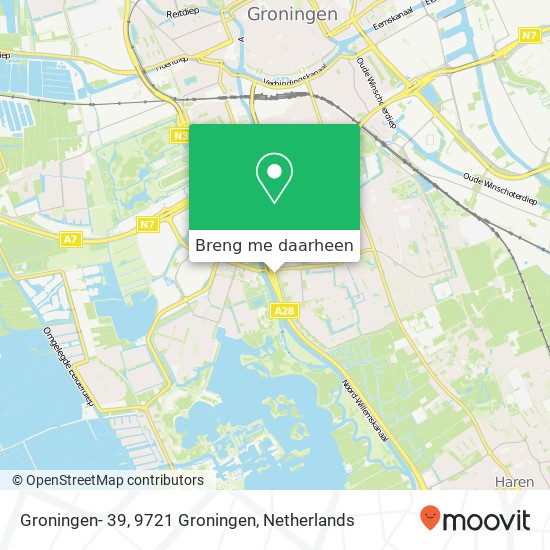 Groningen- 39, 9721 Groningen kaart