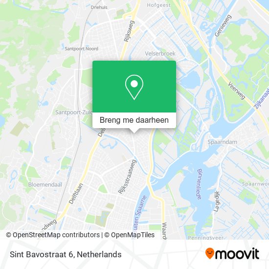 Sint Bavostraat 6 kaart