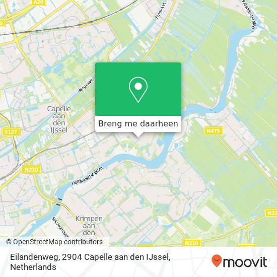 Eilandenweg, 2904 Capelle aan den IJssel kaart