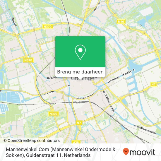 Mannenwinkel.Com (Mannenwinkel Ondermode & Sokken), Guldenstraat 11 kaart