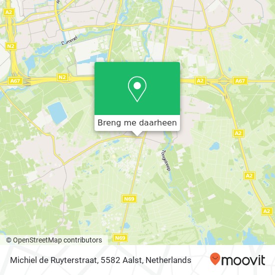 Michiel de Ruyterstraat, 5582 Aalst kaart