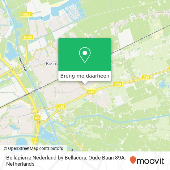 Bellápierre Nederland by Bellacura, Oude Baan 89A kaart