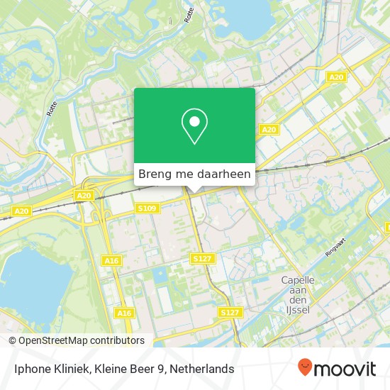 Iphone Kliniek, Kleine Beer 9 kaart
