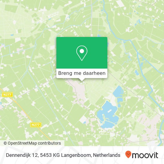 Dennendijk 12, 5453 KG Langenboom kaart