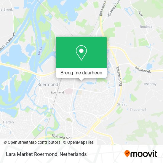 Lara Market Roermond kaart