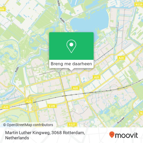 Martin Luther Kingweg, 3068 Rotterdam kaart