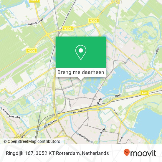 Ringdijk 167, 3052 KT Rotterdam kaart