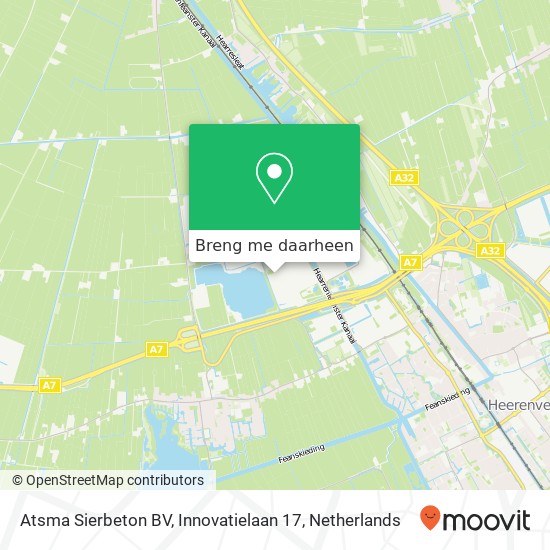 Atsma Sierbeton BV, Innovatielaan 17 kaart