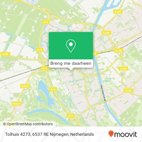 Tolhuis 4273, 6537 RE Nijmegen kaart