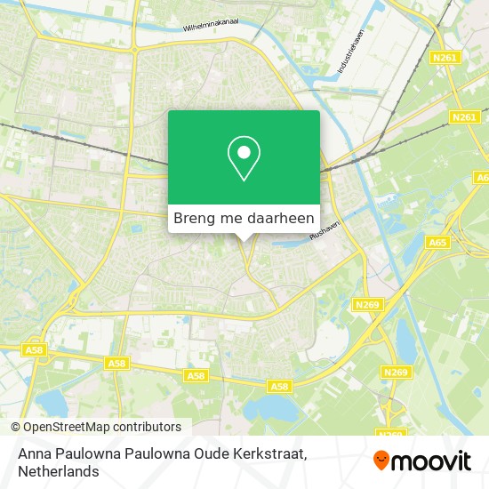 Anna Paulowna Paulowna Oude Kerkstraat kaart