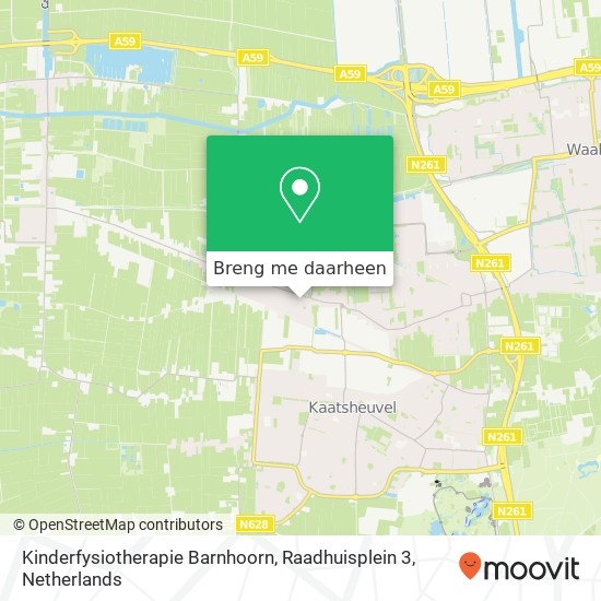 Kinderfysiotherapie Barnhoorn, Raadhuisplein 3 kaart