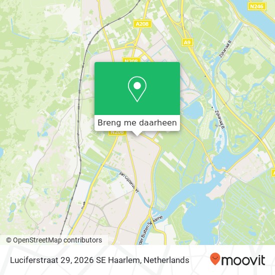 Luciferstraat 29, 2026 SE Haarlem kaart