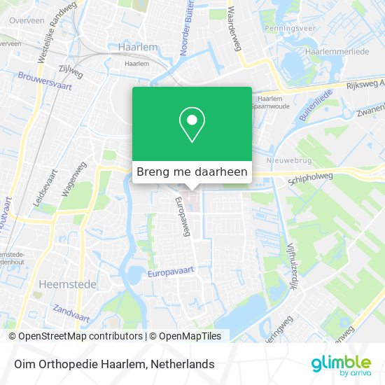 Oim Orthopedie Haarlem kaart