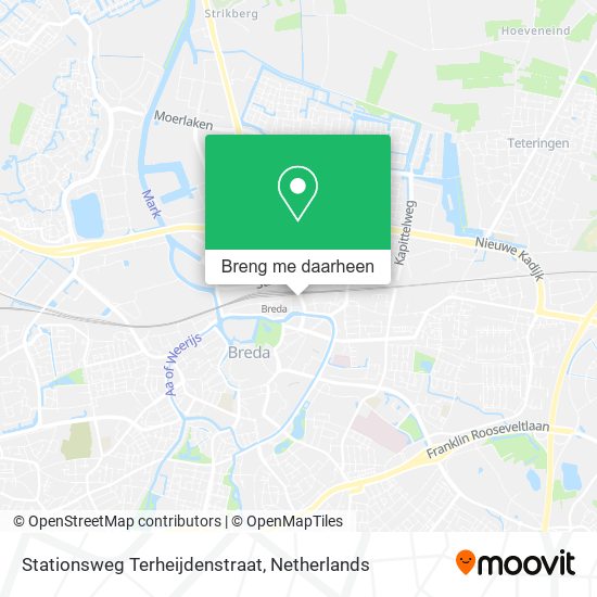 Stationsweg Terheijdenstraat kaart