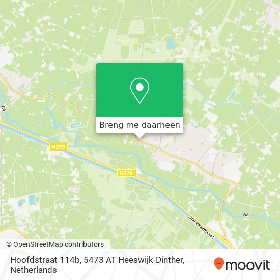 Hoofdstraat 114b, 5473 AT Heeswijk-Dinther kaart