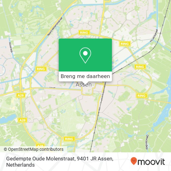 Gedempte Oude Molenstraat, 9401 JR Assen kaart