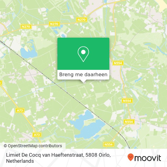 Limiet De Cocq van Haeftenstraat, 5808 Oirlo kaart
