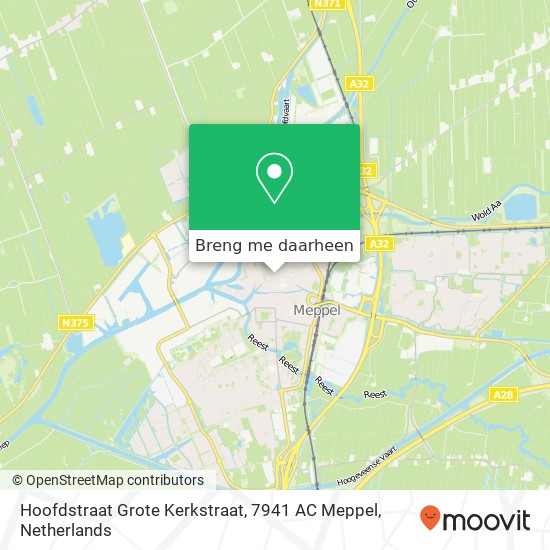 Hoofdstraat Grote Kerkstraat, 7941 AC Meppel kaart