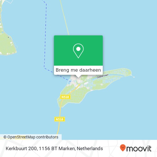 Kerkbuurt 200, 1156 BT Marken kaart