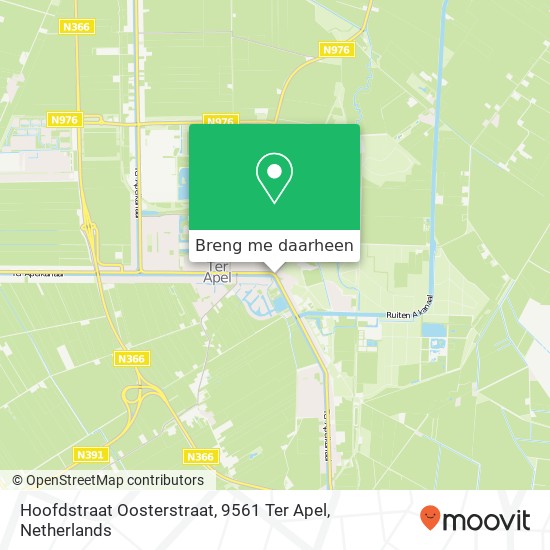 Hoofdstraat Oosterstraat, 9561 Ter Apel kaart