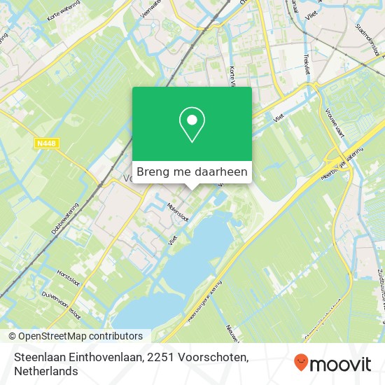 Steenlaan Einthovenlaan, 2251 Voorschoten kaart