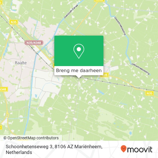 Schoonhetenseweg 3, 8106 AZ Mariënheem kaart