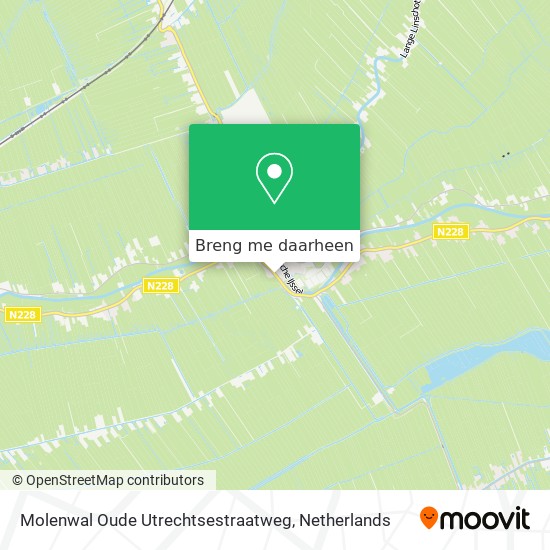 Molenwal Oude Utrechtsestraatweg kaart