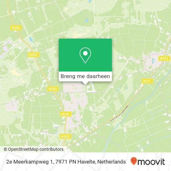 2e Meerkampweg 1, 7971 PN Havelte kaart