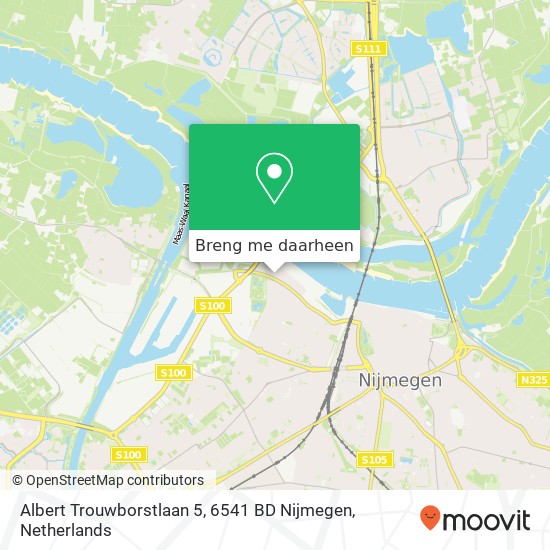 Albert Trouwborstlaan 5, 6541 BD Nijmegen kaart