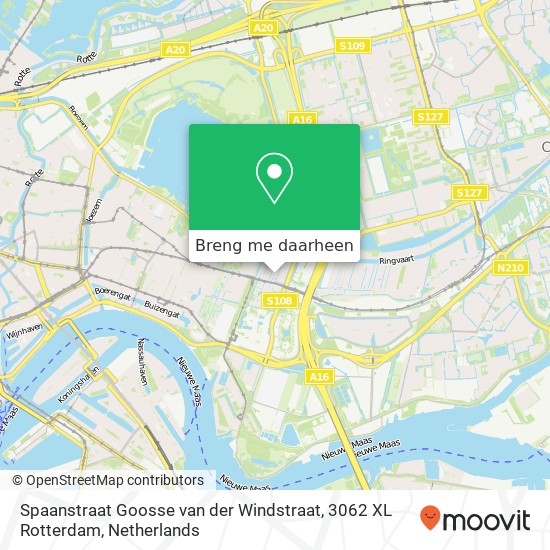 Spaanstraat Goosse van der Windstraat, 3062 XL Rotterdam kaart